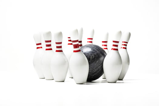 Bowling Pins and Ball photo