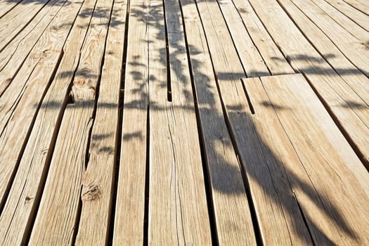 Wooden Planks With Shadows photo