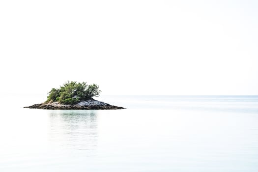 A Lone Island in a Sea of Tranquility photo