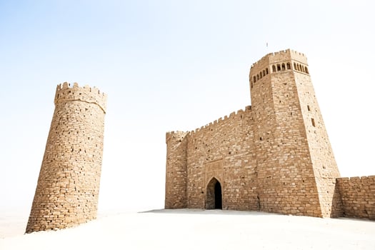Ancient Stone Fortress in the Desert photo