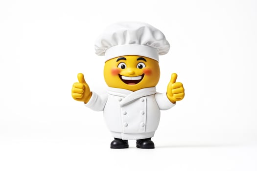 Happy Chef Emoji 3D Illustration photo
