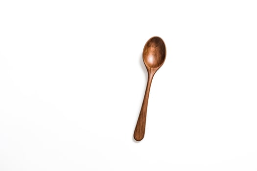 Wooden Spoon on White Background photo