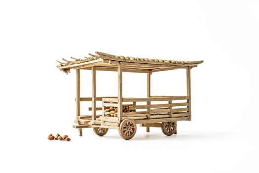 Wooden Cart With Roof photo