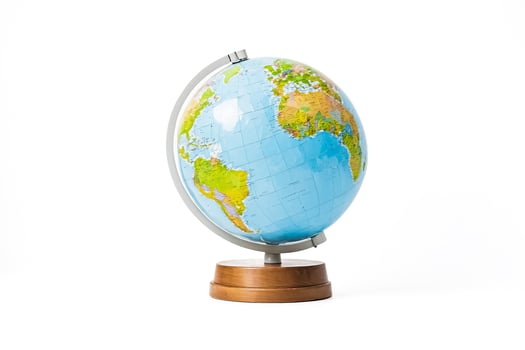 Globe on White Background photo