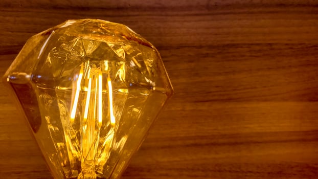 lighting background with yellow bulbs photo