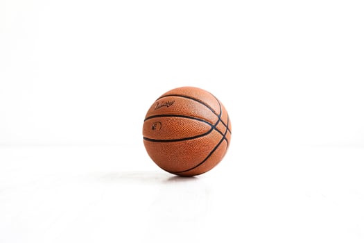 Basketball on White Background photo