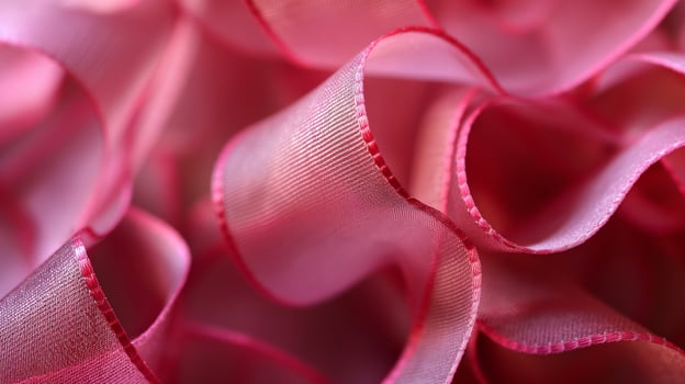Bright gift wrapping ribbon for celebrating closeup background texture photo