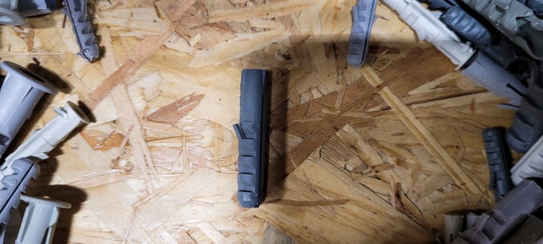 plastic dowels for wall screw in plastic box photo