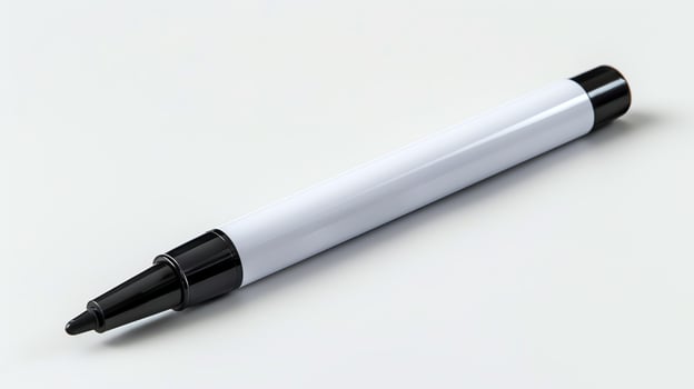Realistic photo of a dry erase marker, isolated on a white background, clear focus