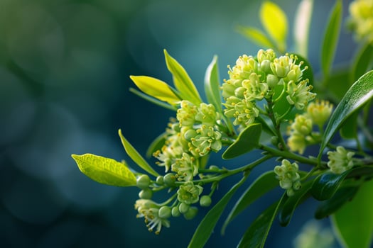 Floral Elegant Wax Myrtle nature background photo