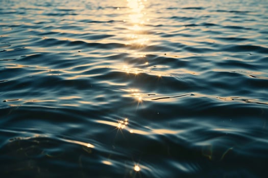 Seascape Sunlight Casting Intricate Patterns on the Rippling Surface of Lake nature background photo