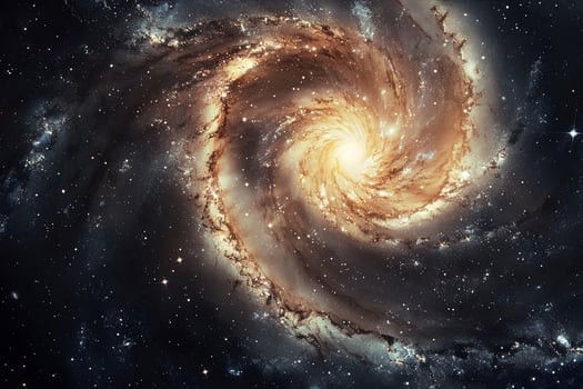 Grandeur Pinwheel Galaxy in UrsMajor nature background photo