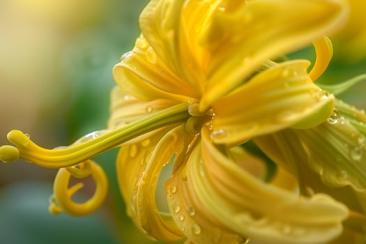 Floral Delicate Ylang Ylang nature background photo