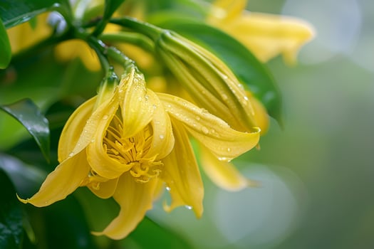 Floral Delicate Ylang Ylang nature background photo