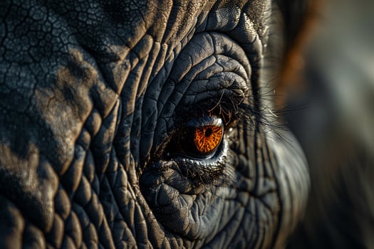 Nature Elephants Eye with Wise Expression and Wrinkled Skin  nature background photo