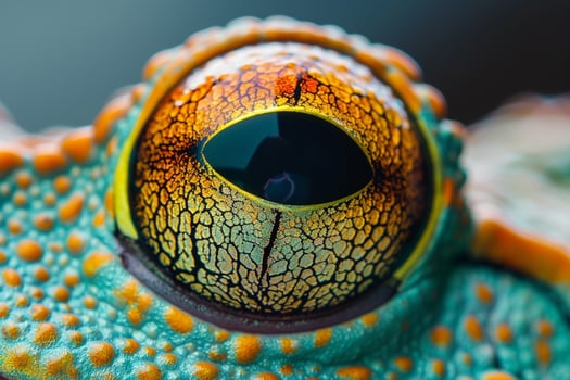 Frogs Eye Nature Capturing Vibrant Colors and Textures Background and Nature photo