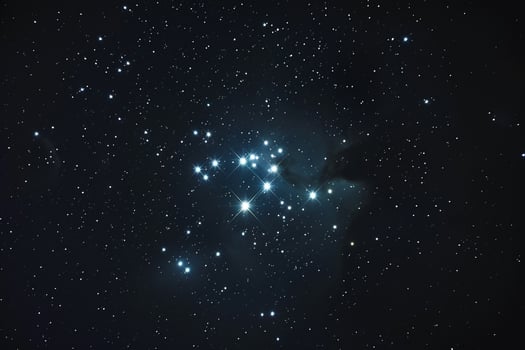 Stellar Splendor Pleiades Star Cluster in Taurus Constellation with Nebulous Material   nature background photo