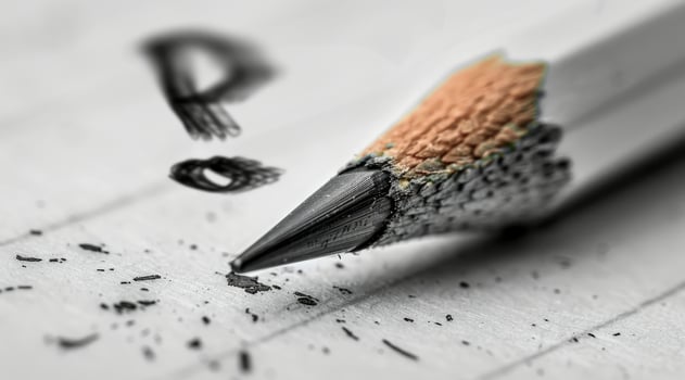 Pencil Point on Paper photo