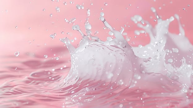 Water splash on the pastel background photo