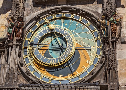 Prague astronomical clock photo