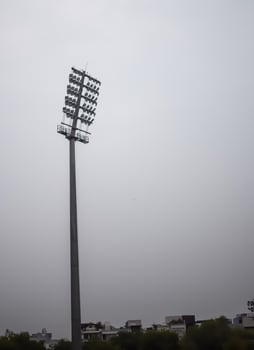 Cricket stadium flood lights poles at Delhi, India, Cricket Stadium Lights photo