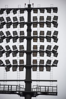 Cricket stadium flood lights poles at Delhi, India, Cricket Stadium Lights photo