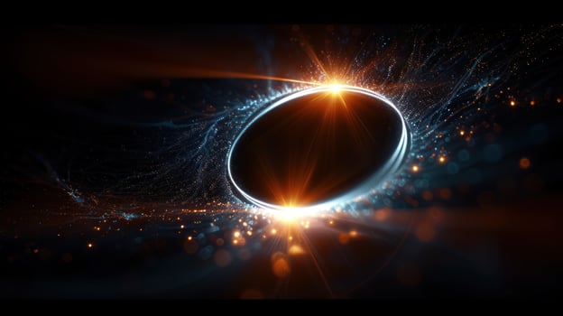 a very bright dark object with some black area, photo