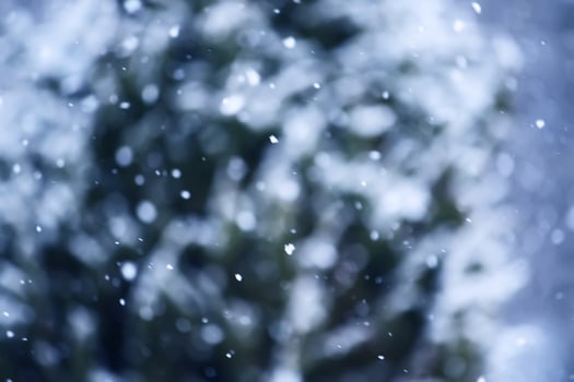 Abstract decorative snowfall background. photo