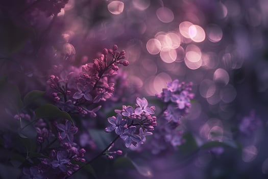 Lilac Bushes in Full Bloom  Nature Background photo