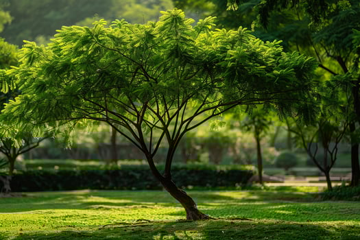 Elegant Zanthoxylum Tree with Nature Background photo
