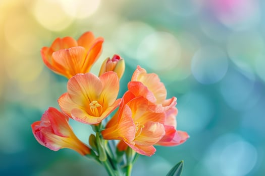 Freesia Flower with Nature Background. Nature Background photo
