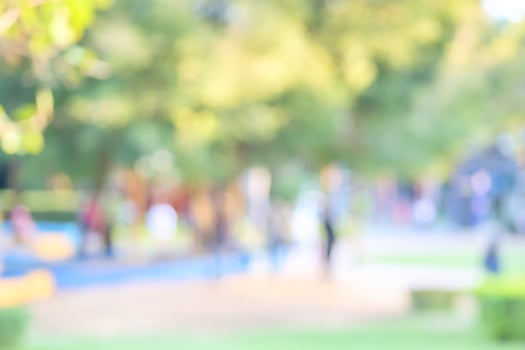 Green city park garden blur bokeh background photo