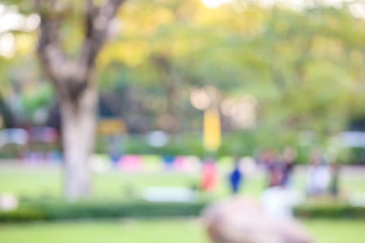 Green city park garden blur bokeh background photo