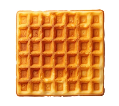 Round Waffle, Isolated on White photo