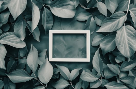 Green Leaves Frame photo
