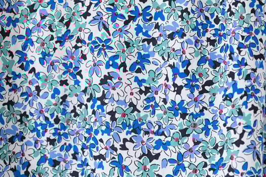 Texture print with flowers. photo