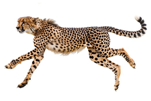 A cheetah sprinting in full stride. photo