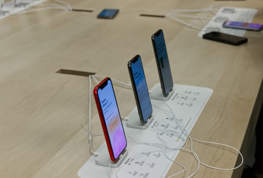 Vancouver, Canada - September 20,2019. Apple officially started selling the iPhone 11, iPhone 11 Pro and iPhone 11 Pro Max photo