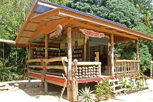 Ko Samui, Thailand - February 15, 2016 Geko Gift Shop with books Collection from all over the world in the middle of Ko Samui Island in Thailand photo