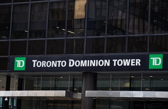 Vancouver, Canada - September 20, 2019 View of Toronto Dominion Tower in Downtown Vancouver photo