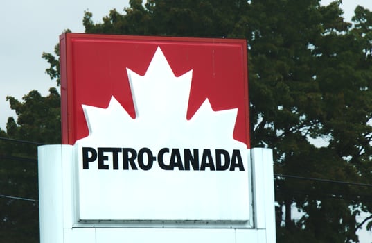 Maple Ridge, Canada - September 26, 2019 Sign of Petro-Canada gas station in Maple Ridge. The most popular fuel station in Canada. photo