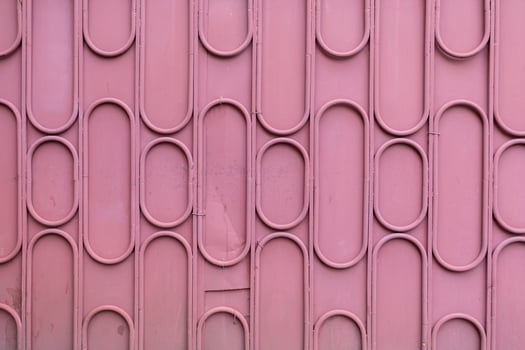 Old metal fence. photo