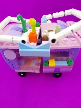 clips on a purple background photo