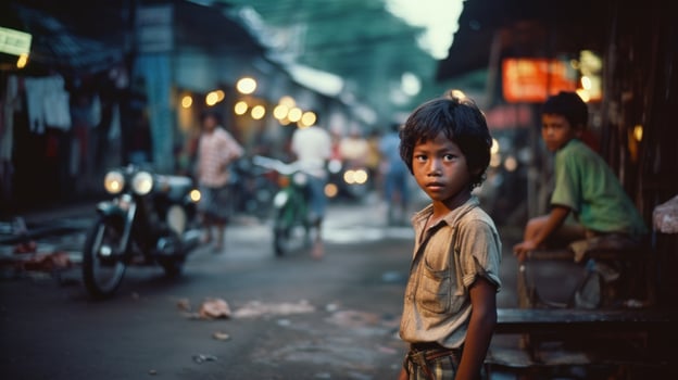 Cinematic shot, street photography, Thailand photo
