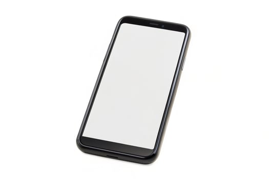 Phone blank display isolated on background photo