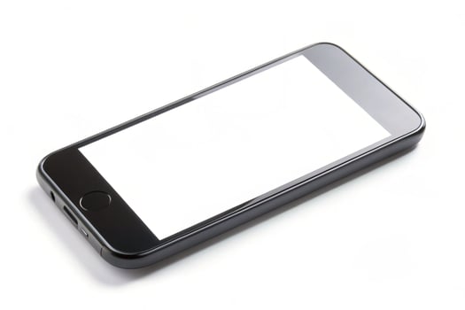 Phone blank display isolated on background photo