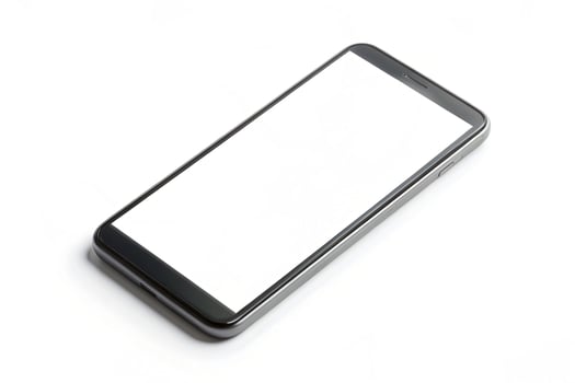 Phone blank display isolated on background photo