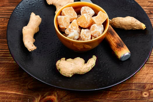 Sweet ginger dessert. photo