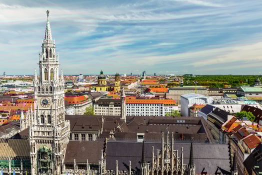 Aerial view of Munich, Germany photo