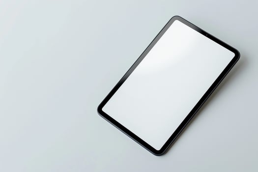 Tablet Screen Mockup with ist Background and  Design photo